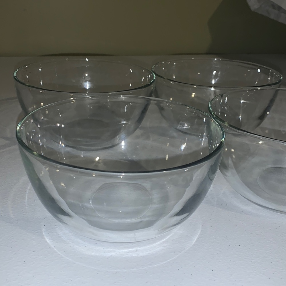 Clear Glass cereal, soup, ice cream bowl